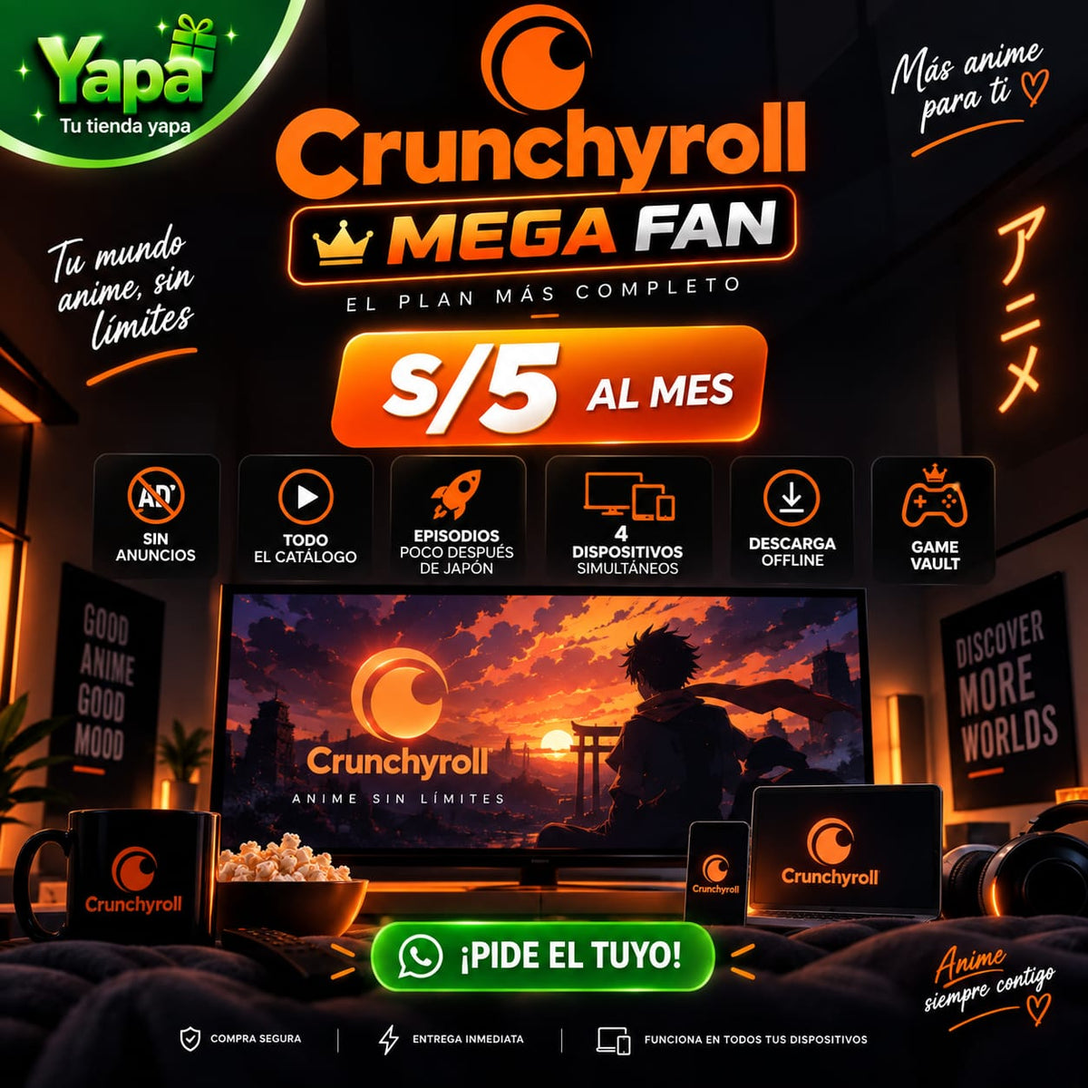 Crunchyrool Mensual